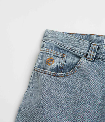 Polar Big Boy Shorts in Heavy Washed Blue