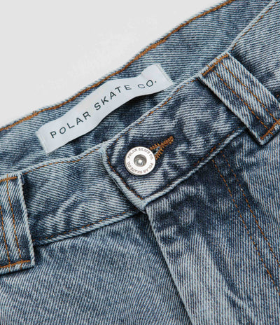 Polar Big Boy Shorts in Heavy Washed Blue