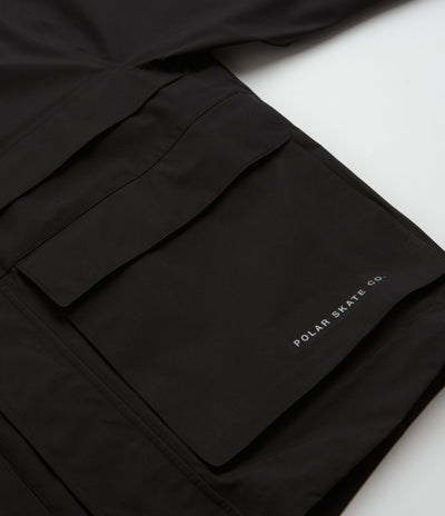 Polar Cargo Shell Jacket in Black