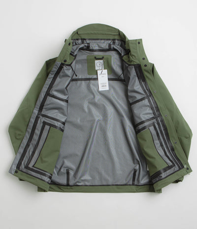 Polar Cargo Shell Jacket in Moss Green