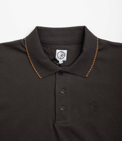 Polar Checkered Surf Polo Shirt - Dirty Black