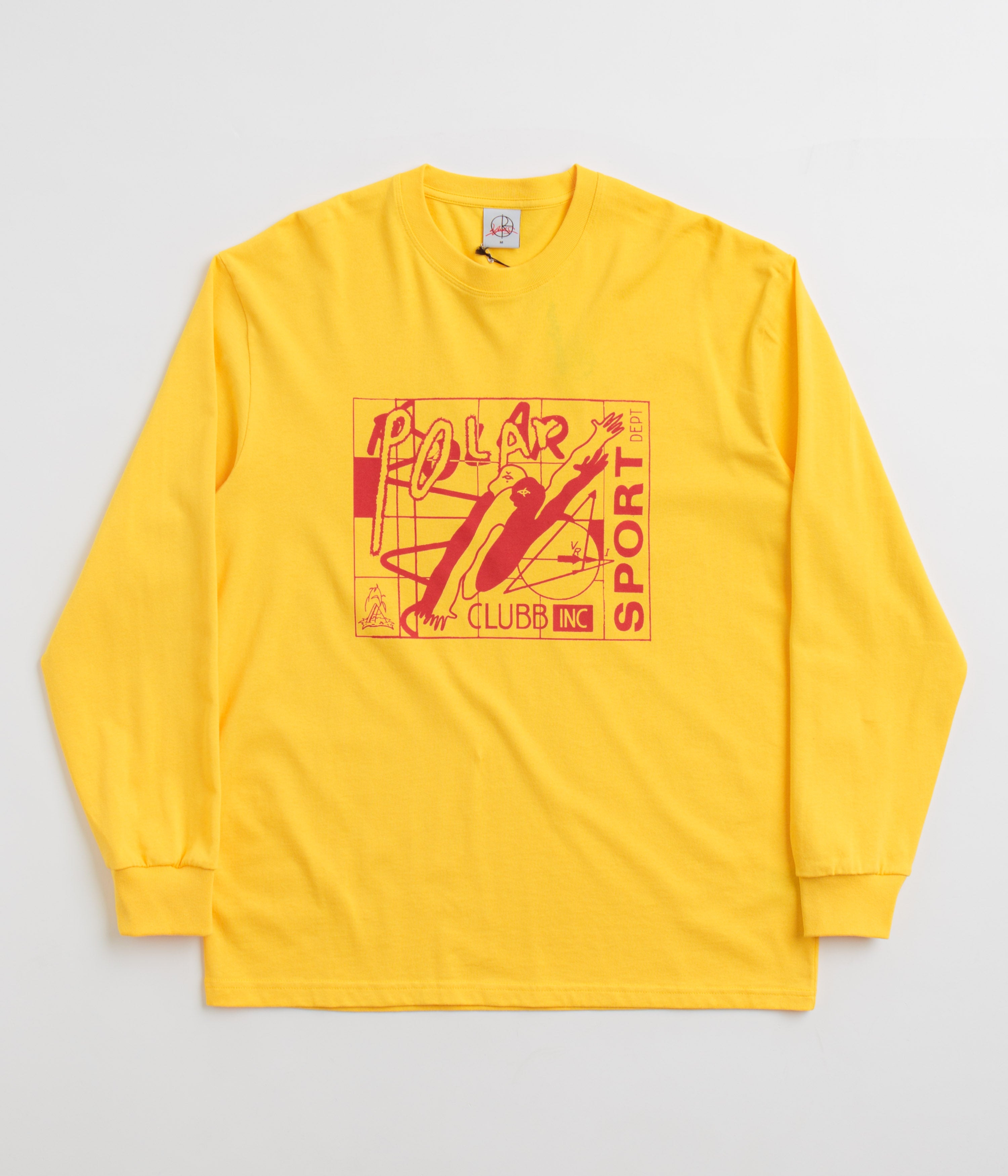 Polar Clubb Inc Long Sleeve T-Shirt in Lemon