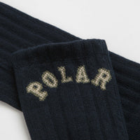 Polar College Rib Socks - Dark Navy thumbnail