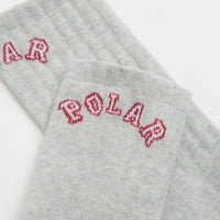 Polar College Rib Socks in Heather Grey thumbnail
