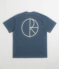 Polar Contrast Stroke Logo T-Shirt in Grey Blue