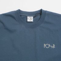 Polar Contrast Stroke Logo T-Shirt - Grey Blue thumbnail