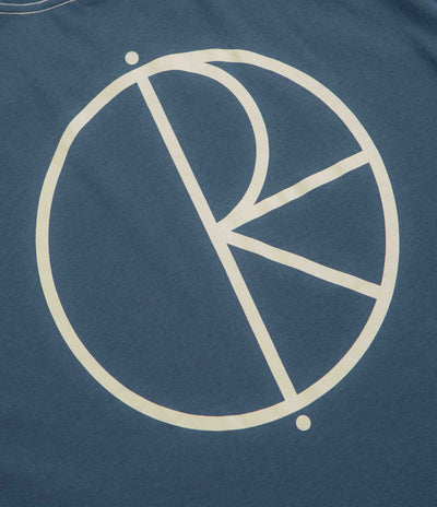 Polar Contrast Stroke Logo T-Shirt - Grey Blue