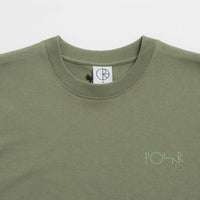 Polar Contrast Stroke Logo T-Shirt in Moss Green thumbnail