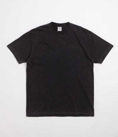Polar Contrast Stroke Logo T-Shirt - Silver Black / Black