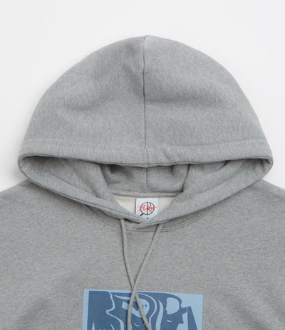 Polar Cut Outs Dave Hoodie - Heather Grey