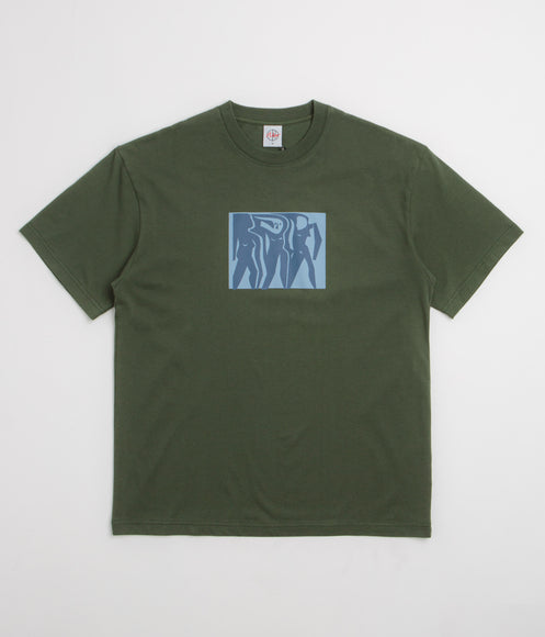 Polar Cut Outs T-Shirt - Dark Olive