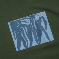 Polar Cut Outs T-Shirt in Dark Olive thumbnail