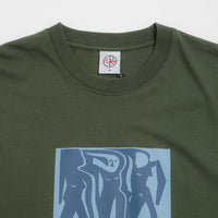 Polar Cut Outs T-Shirt in Dark Olive thumbnail