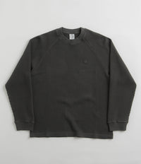 Polar Dan Long Sleeve T-Shirt in Dirty Black