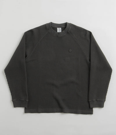 Polar Dan Long Sleeve T-Shirt in Dirty Black