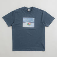 Polar Dead Flowers T-Shirt in Grey Blue thumbnail