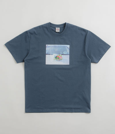 Polar Dead Flowers T-Shirt in Grey Blue