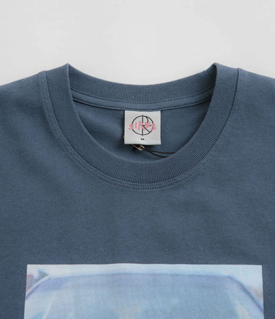 Polar Dead Flowers T-Shirt in Grey Blue