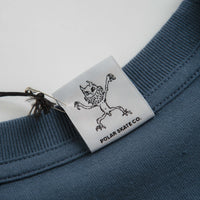 Polar Dead Flowers T-Shirt in Grey Blue thumbnail