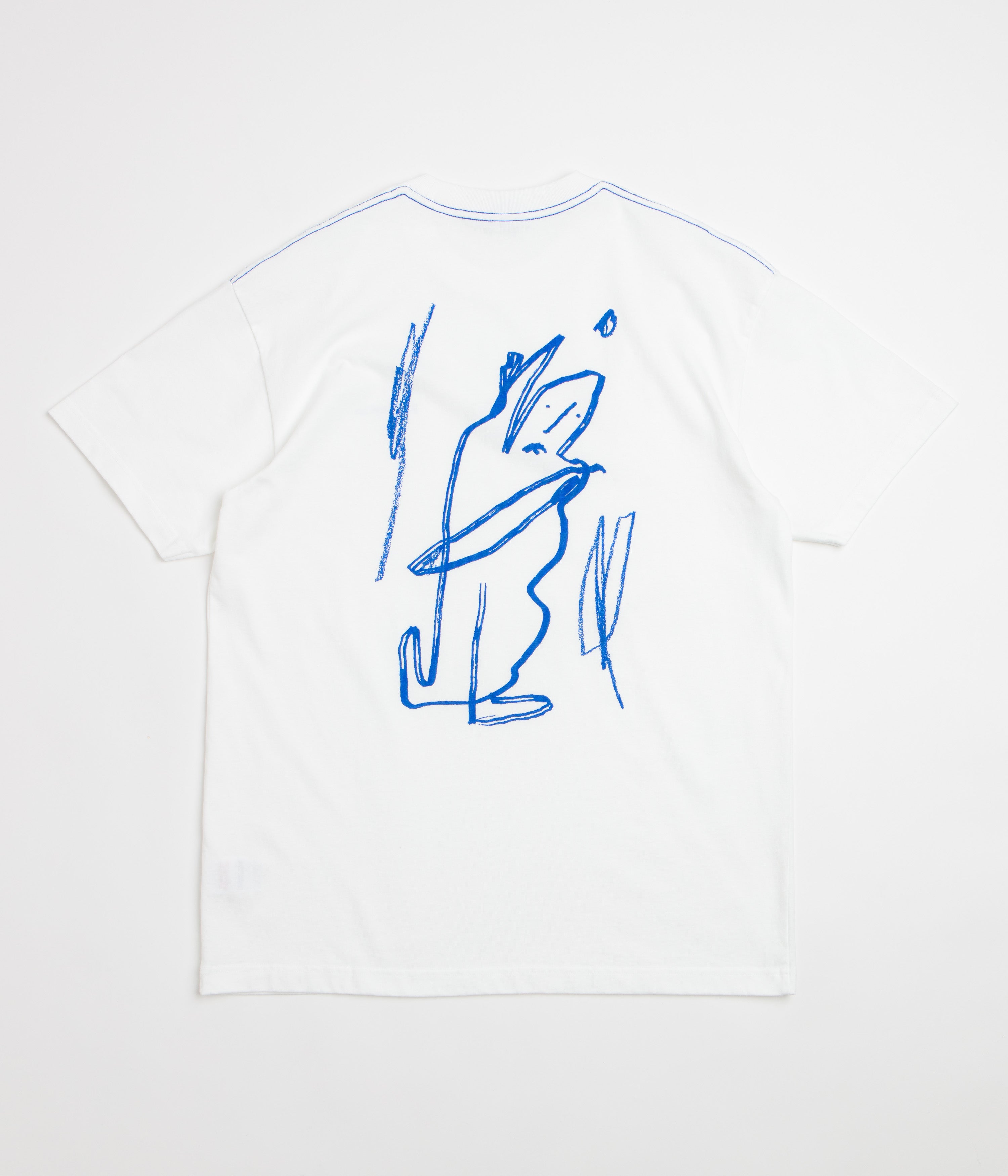 Polar Doodle Contrast T-Shirt - White / Ultramarine