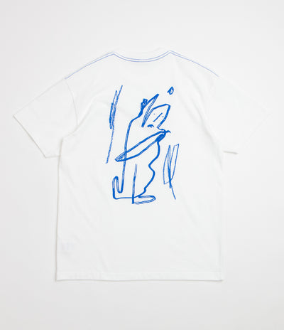 Polar Doodle Contrast T-Shirt - White / Ultramarine