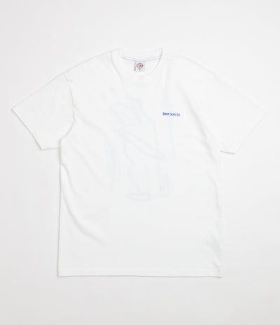 Polar Doodle Contrast T-Shirt - White / Ultramarine