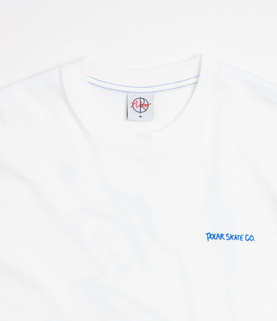 Polar Doodle Contrast T-Shirt - White / Ultramarine