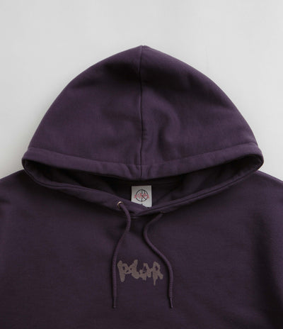 Polar Drip Logo Dave Hoodie in Dark Violet