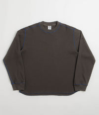 Polar Dylan Long Sleeve T-Shirt in Dirty Black and Blue