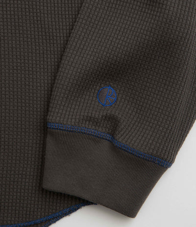 Polar Dylan Long Sleeve T-Shirt - Dirty Black / Blue