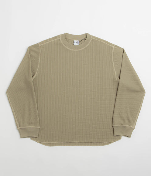 Polar Dylan Long Sleeve T-Shirt - Khaki Green / Taupe