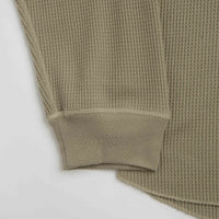 Polar Dylan Long Sleeve T-Shirt in Khaki Green and Taupe thumbnail