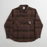 Polar Flannel Mike Shirt - Brown / Mauve thumbnail