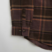 Polar Flannel Mike Shirt - Brown / Mauve thumbnail