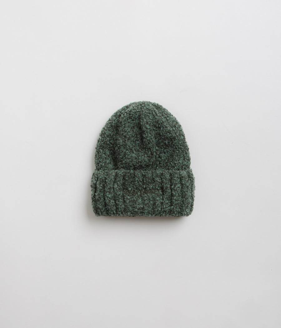 Polar Fluff Beanie in Grey Green