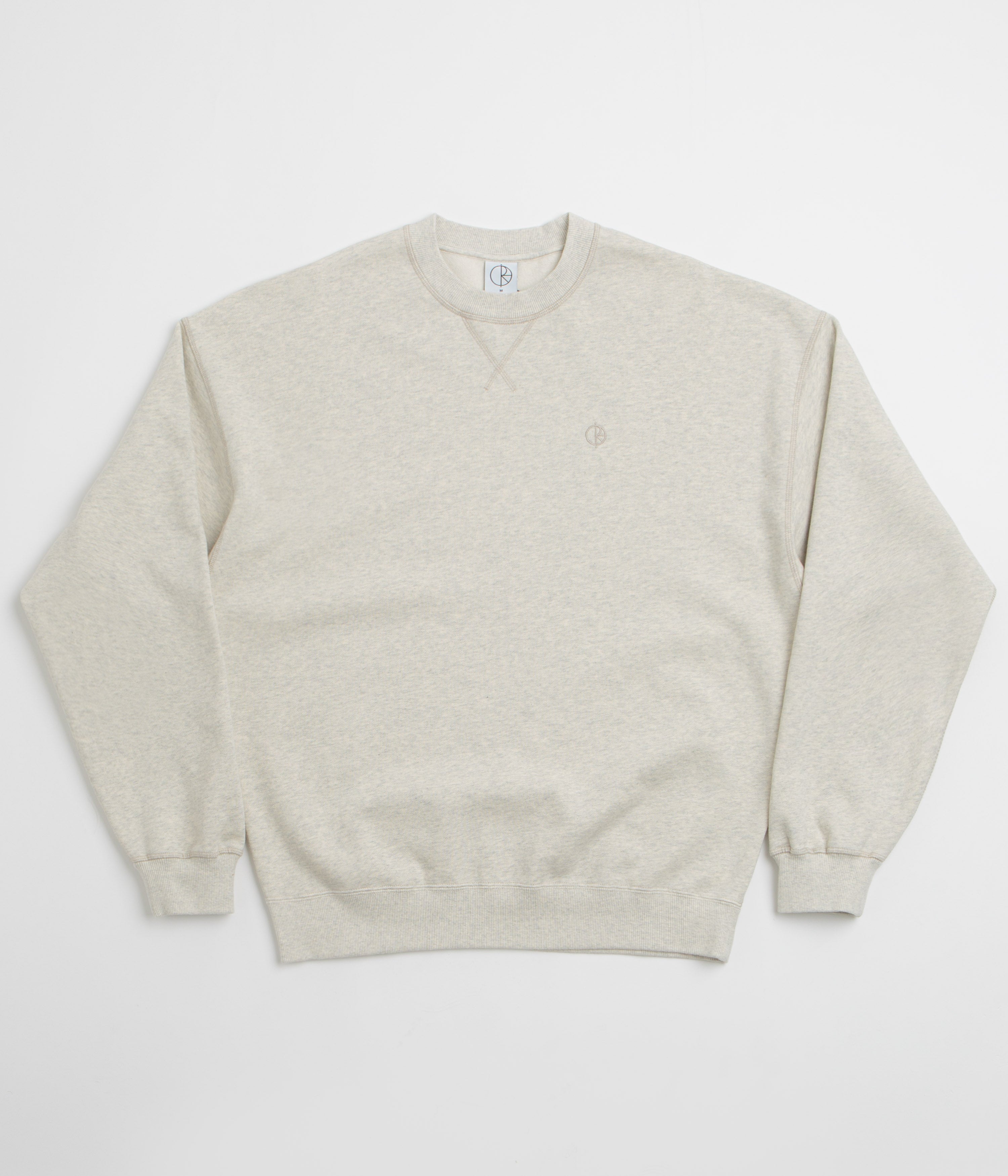Polar Frankie Crewneck Sweatshirt in Ivory Grey Melange