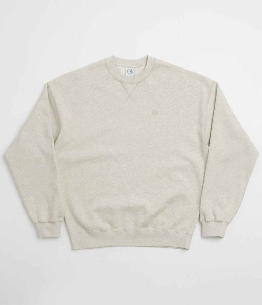 Polar Frankie Crewneck Sweatshirt in Ivory Grey Melange