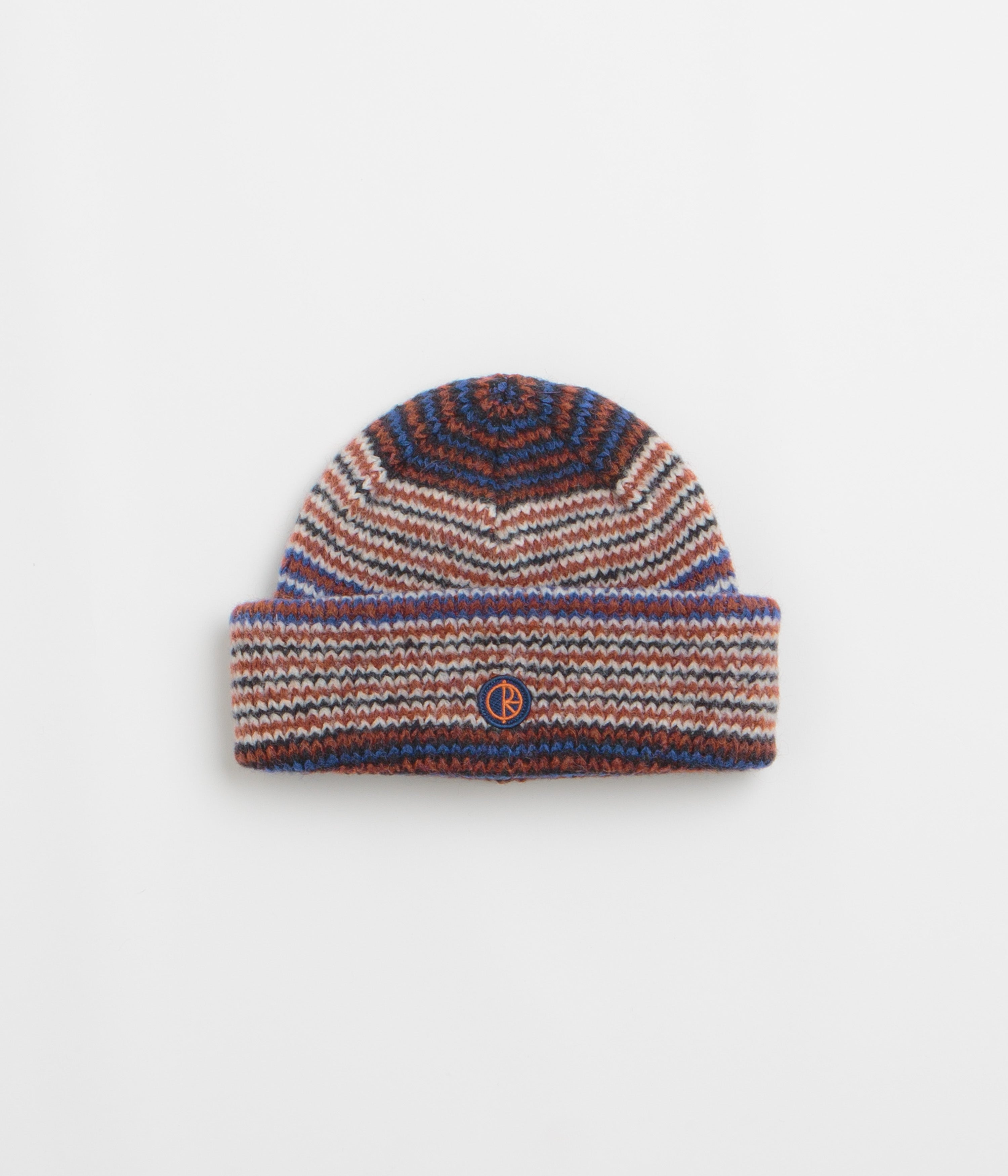 Polar George Beanie in Blue and Orange
