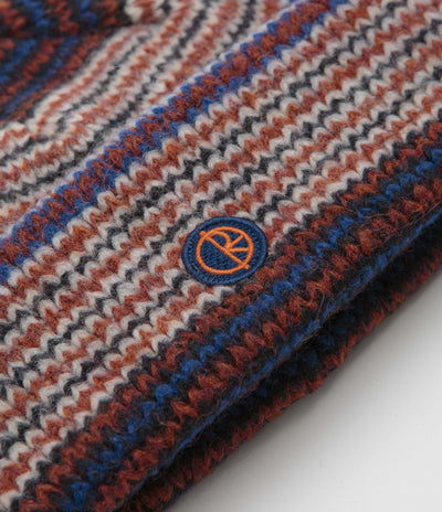 Polar George Beanie in Blue and Orange