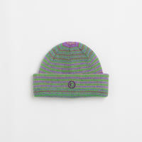 Polar George Beanie in Purple and Green thumbnail