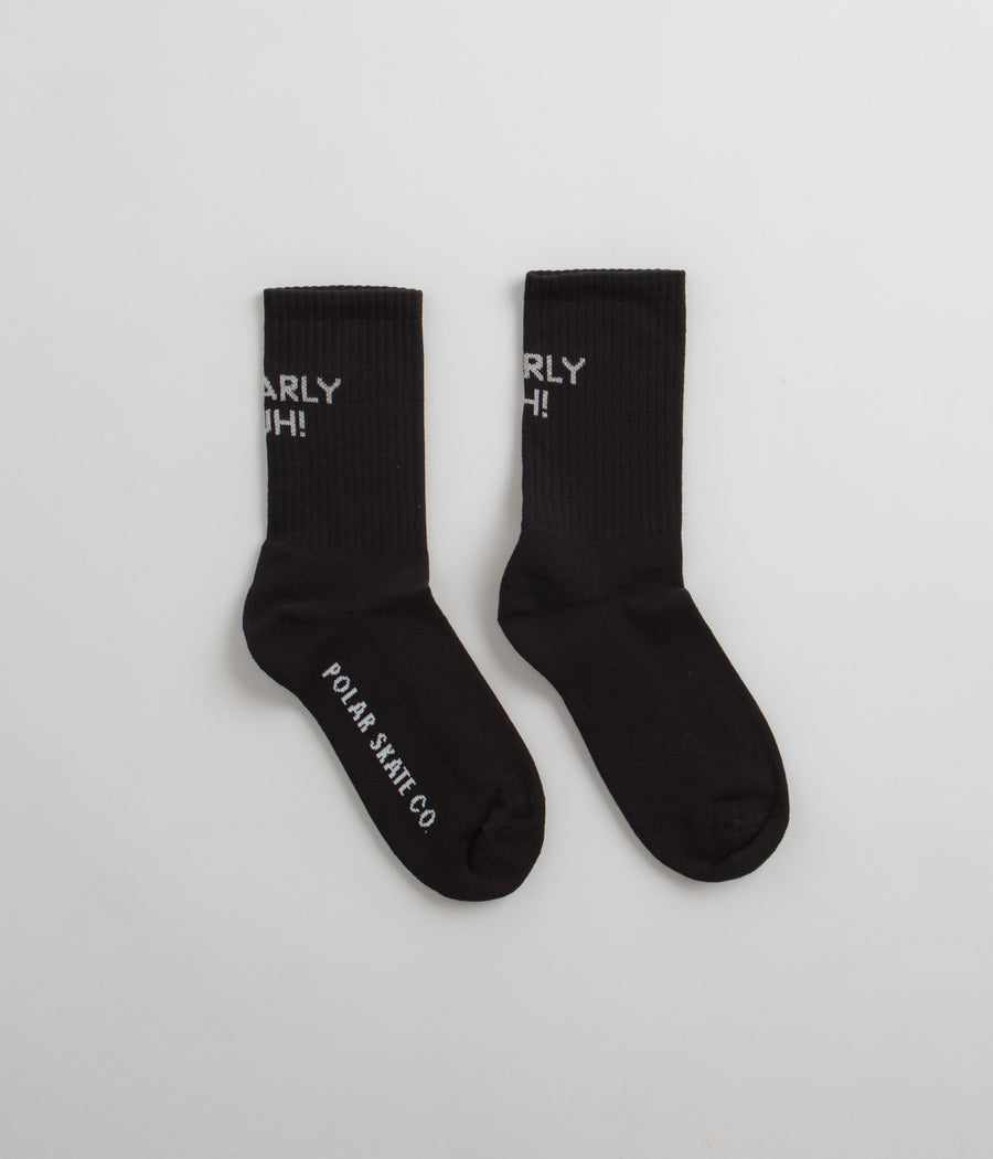 Polar Gnarly Huh Socks in Black