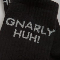 Polar Gnarly Huh Socks - Black thumbnail