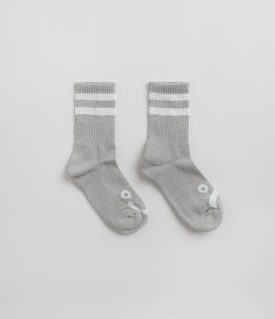 Polar Happy Sad Classic Socks - Heather Grey