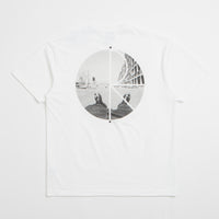 Polar Happy Sad Fill Logo T-Shirt in White and White thumbnail