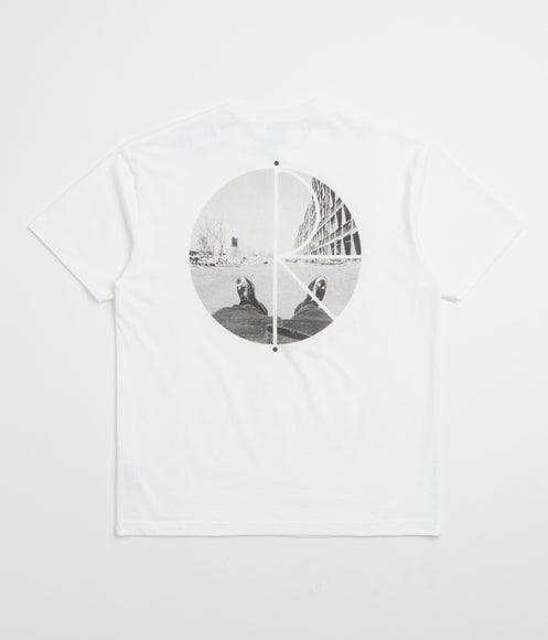 Polar Happy Sad Fill Logo T-Shirt - White / White