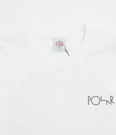 Polar Happy Sad Fill Logo T-Shirt in White and White