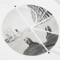 Polar Happy Sad Fill Logo T-Shirt in White and White thumbnail