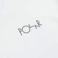 Polar Happy Sad Fill Logo T-Shirt in White and White thumbnail