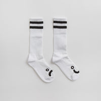 Polar Happy Sad Long Socks - White thumbnail