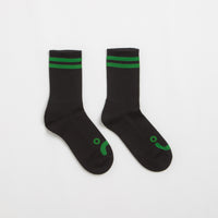 Polar Happy Sad Socks in Black and Green thumbnail